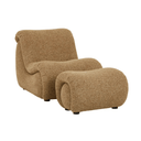Evie Armchair & Ottoman | Toffee Weave