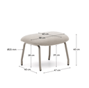 Embla Ottoman | Beige