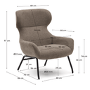 Embla Armchair | Brown