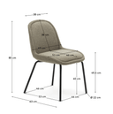 Emily Dining Chair | Brown