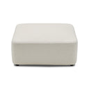 Meza Ottoman | Ivory White