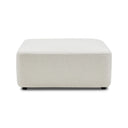Meza Ottoman | Ivory White
