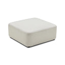 Meza Ottoman | Ivory White