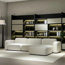 Meza Ottoman | Ivory White