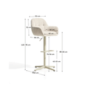 Farrow Adjustable Barstool | Beige