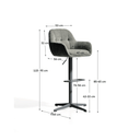 Farrow Adjustable Barstool | Pine Green
