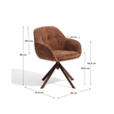 Farrow Swivel Office Chair | Caramel