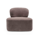 Fiore Swivel Armchair | Brown Mauve