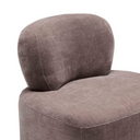 Fiore Swivel Armchair | Brown Mauve