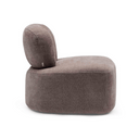 Fiore Swivel Armchair | Brown Mauve