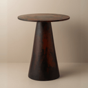 Flow Structured Resin Side Table | Earth Amber