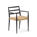 Ford Dining Chair with Arms | Black