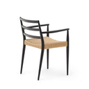 Ford Dining Chair with Arms | Black