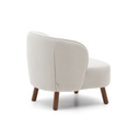 Fraser Armchair | Ivory / Walnut Brown