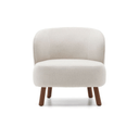 Fraser Armchair | Ivory / Walnut Brown
