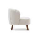 Fraser Armchair | Ivory / Walnut Brown