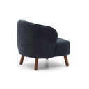 Fraser Armchair | Midnight / Walnut Brown
