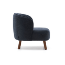 Fraser Armchair | Midnight / Walnut Brown