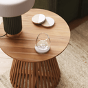 Finn Round Side Table | Natural Teak