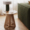 Finn Round Side Table | Natural Teak