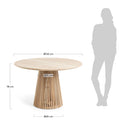 Finn Round Dining Table | Natural Teak