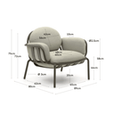 Flinders Patio Armchair | Olive