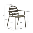 Flinders  Stackable Patio Chair | Olive