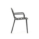 Flinders Stackable Patio Chair | Charcoal