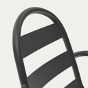 Flinders Stackable Patio Chair | Charcoal