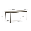 Flinders Patio Dining Table | Olive