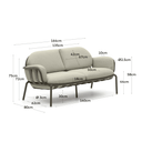Flinders Patio Sofa | Olive