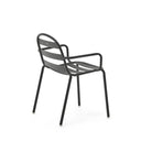 Flinders Stackable Patio Chair | Charcoal