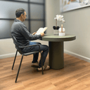 Flinders Stackable Patio Chair | Charcoal