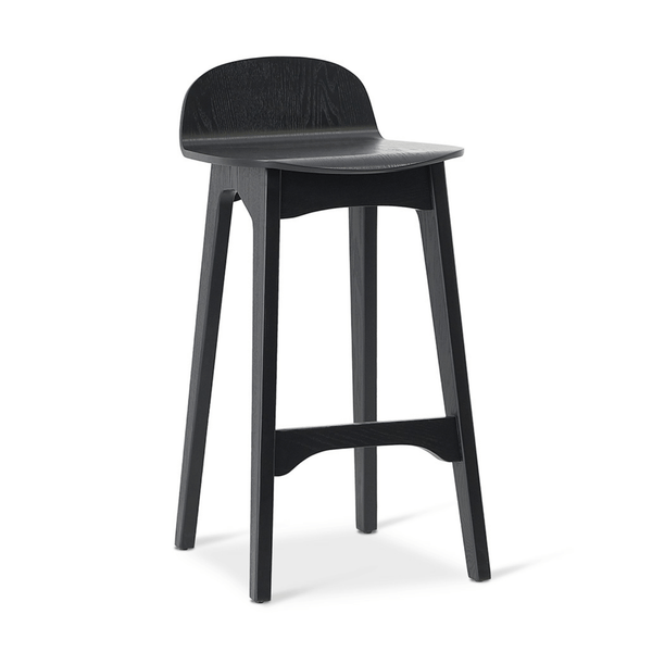 Frankie Bench Barstool Black Ash CLU Living Pty Ltd