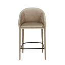 Gemma Bench Barstool | Beige Velvet