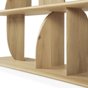 Geometric Low Bookshelf | Oak