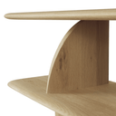Geometric Low Bookshelf | Oak