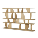 Geometric Rack Bookshelf | Oak