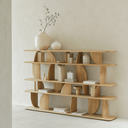 Geometric Rack Bookshelf | Oak