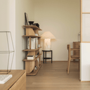 Geometric Rack Bookshelf | Oak