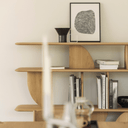 Geometric Rack Bookshelf | Oak