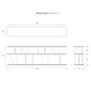 Geometric Low Bookshelf | Teak Dark Brown