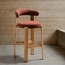 Hill Bar Height Barstool | Terracotta