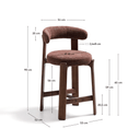 Hill Bench Barstool | Brick