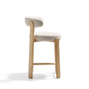 Hill Bench Barstool | Ivory / Natural Ash
