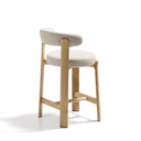 Hill Bench Barstool | Ivory / Natural Ash