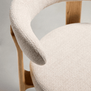 Hill Bar Height Barstool | Ivory / Natural Ash