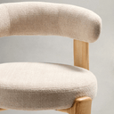 Hill Bar Height Barstool | Ivory / Natural Ash