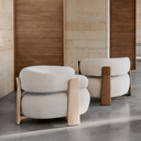 Grant Armchair | Ivory / Natural Ash