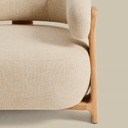 Grant Patio Armchair | Ivory / Teak